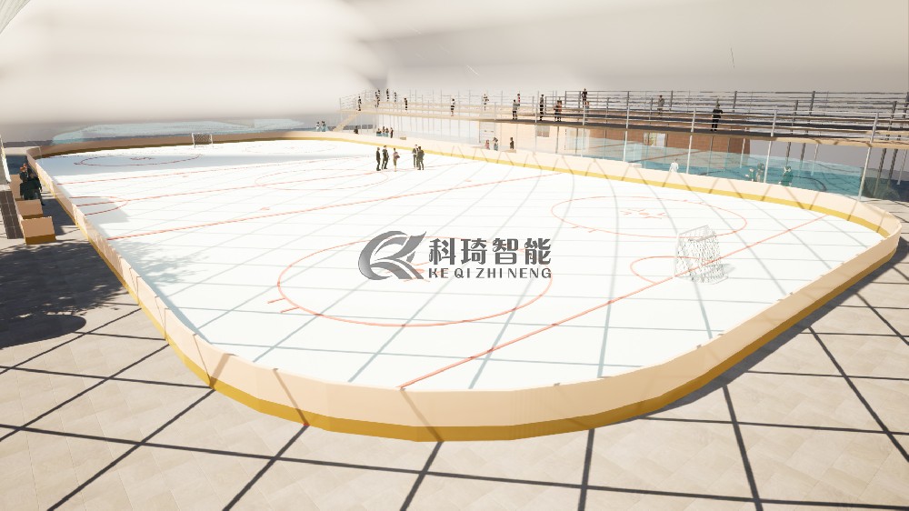 气膜的大挑高大空间优势很适合做冰雪类体育馆